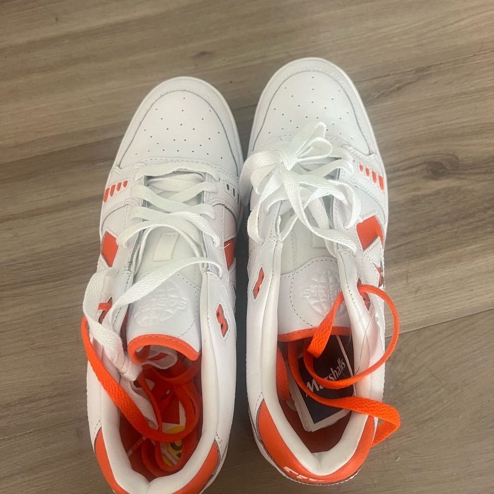 Converse as pro White and Orange High-Tops shoes men’s 9 - Picture 3 of 8